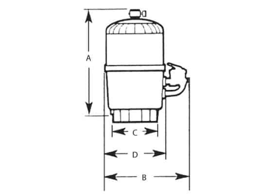 Dimensions filtre diatomées Hayward ProGrid